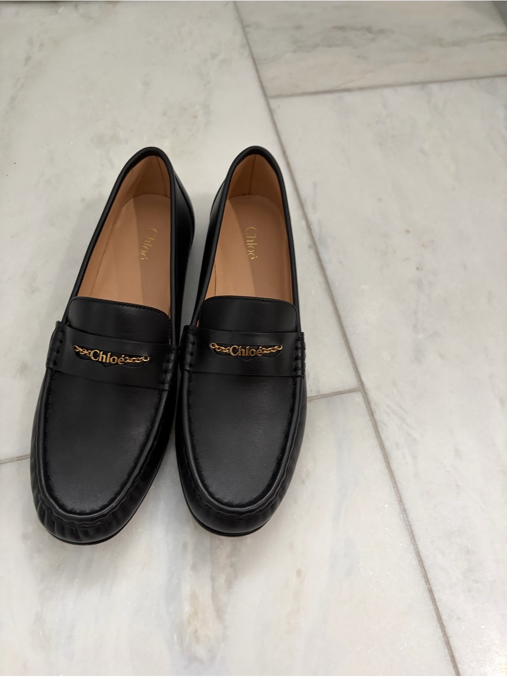 Woman’s Black Leather Loafers made in Italy they are brand new never worn - Picture 3 of 4